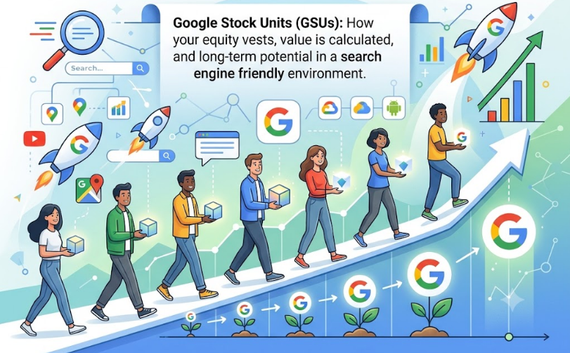 google stock units as benefits of working in Google